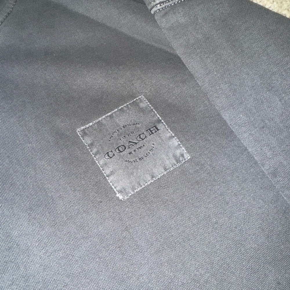 Men's Grey Hoodie Coach - Picture 2 of 3